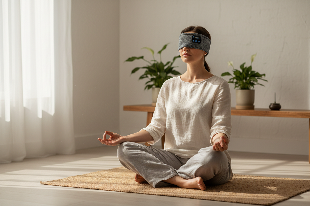 BT Sleeping Eye Mask – Wireless Sleep Headphones